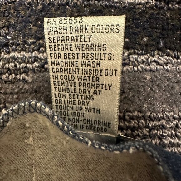 Vintage Vest Napa Valley 90's Denim Patchwork‎ Embroidery Crochet Detail Size M - Picture 6 of 8